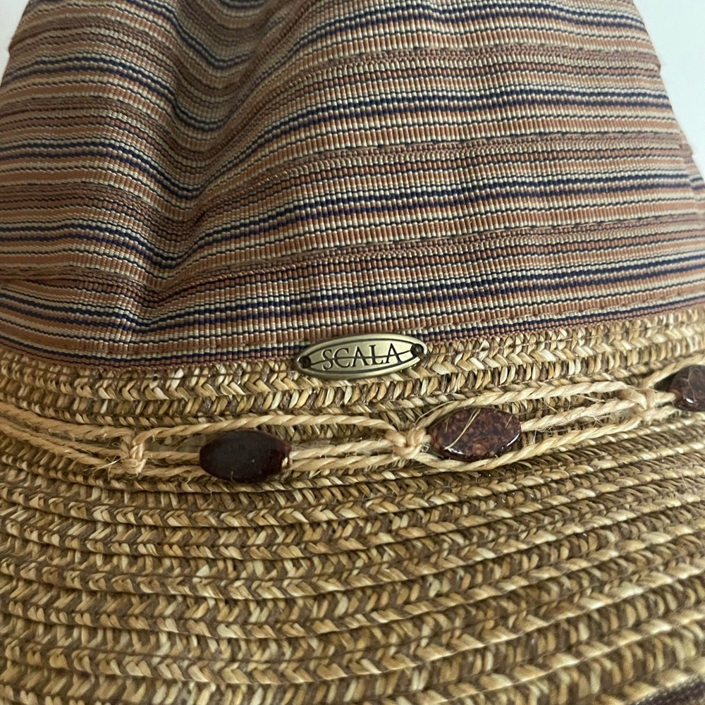 Scala Collezione Striped Wide Brim - image 4